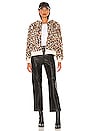 view 4 of 4 Animal Faux Fur Bomber in Animal