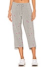view 1 of 5 Pink Stars Pants in Heather Grey