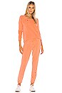 view 4 of 4 Cotton Fleece Relaxed Lounge Pant in Neon Orange