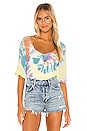 view 1 of 4 Smocked Double V Peasant Top in Tie Dye