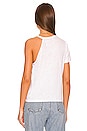 view 3 of 4 Open Shoulder Asymmetrical Tee in White