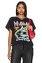 view 1 of 4 Def Leppard On Through The Night Tee in Shadow