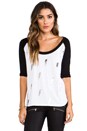 view 1 of 5 Lightning Bolts Baseball in White/Black in White & Black