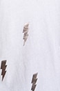 view 5 of 5 Lightning Bolts Baseball in White/Black in White & Black