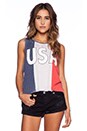 view 1 of 3 USA Tank in Red White & Blue