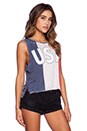 view 2 of 3 USA Tank in Red White & Blue