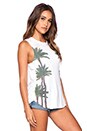 view 2 of 3 Palms Muscle Tank in White