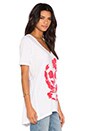 view 2 of 3 Hibiscus Skull Tee in White