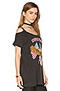 view 2 of 4 CAMISETA CON HOMBROS AL DESCUBIERTO USA in Vintage Black