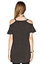 view 3 of 4 CAMISETA CON HOMBROS AL DESCUBIERTO USA in Vintage Black