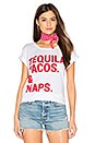 view 1 of 4 Tequila Tacos & Naps Tee in White