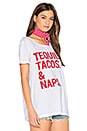 view 2 of 4 Tequila Tacos & Naps Tee in White