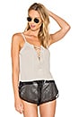 view 1 of 4 Lace Up Cami in Wet Sand