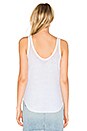 view 3 of 4 Vintage Rib Scoop Neck Tank in White