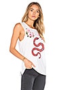 view 2 of 4 CAMISETA TIRANTES GARDEN SNAKE in White