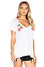 view 2 of 4 T-SHIRT MANCHES COURTES CHERRY BOMB in White