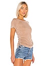 view 2 of 4 Ruched Drawstring Side Tee in Terra