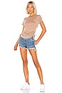 view 4 of 4 Ruched Drawstring Side Tee in Terra