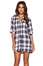 view 1 of 5 Regina Plaid Dress in Ink Plaid