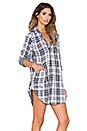 view 2 of 5 VESTIDO TETON in Black & White Plaid