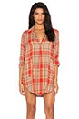 view 1 of 5 Teton Tunic Dress in Red & Nude