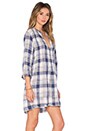 view 2 of 5 Regina Tunic Dress in Blue & Beige Plaid