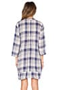 view 3 of 5 Regina Tunic Dress in Blue & Beige Plaid