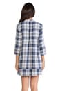 view 3 of 5 Regina Plaid Tunic Dress in Blue