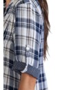 view 5 of 5 Regina Plaid Tunic Dress in Blue