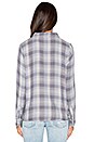 view 3 of 5 Romy Plaid Button Up in Cloud