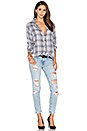 view 4 of 5 Romy Plaid Button Up in Cloud