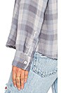 view 5 of 5 Romy Plaid Button Up in Cloud