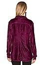 view 3 of 5 Sloane Velvet Button Up in Azalea