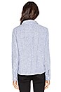 view 3 of 4 Romy Stripe Button Up in Railroad Wash