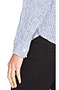 view 4 of 4 Romy Stripe Button Up in Railroad Wash
