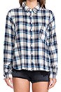 view 4 of 6 Jay Wash Button Down in Navy Plaid
