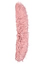 view 3 of 3 Flossy Faux Fur Scarf in Soft Pink