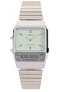 view 1 of 4 AQ800 Series Watch in Green & Silver