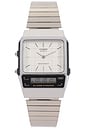 view 1 of 4 AQ800 Series Watch in Metal & White