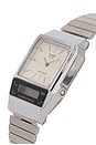 view 3 of 4 AQ800 Series Watch in Metal & White