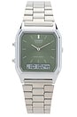 view 1 of 4 Aq230 Series Watch in Metal Silver & Green