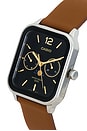 view 3 of 4 Moon Phase Watch in Brown & Black