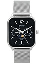 view 1 of 4 Moon Phase Watch in Silver & Black
