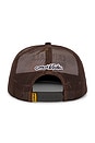 view 2 of 2 Communication Trucker Hat in Brown