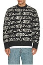 view 3 of 4 Madness Crew Knit Sweater in Black