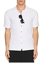 view 4 of 4 Access Knit Shirt in Vintage White