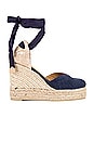 view 1 of 5 Chiara Wedge in Azul Oxford