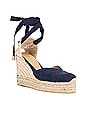 view 2 of 5 Chiara Wedge in Azul Oxford