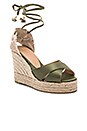 view 2 of 5 Belona Wedge in Verde Khaki