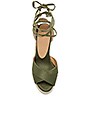 view 4 of 5 Belona Wedge in Verde Khaki